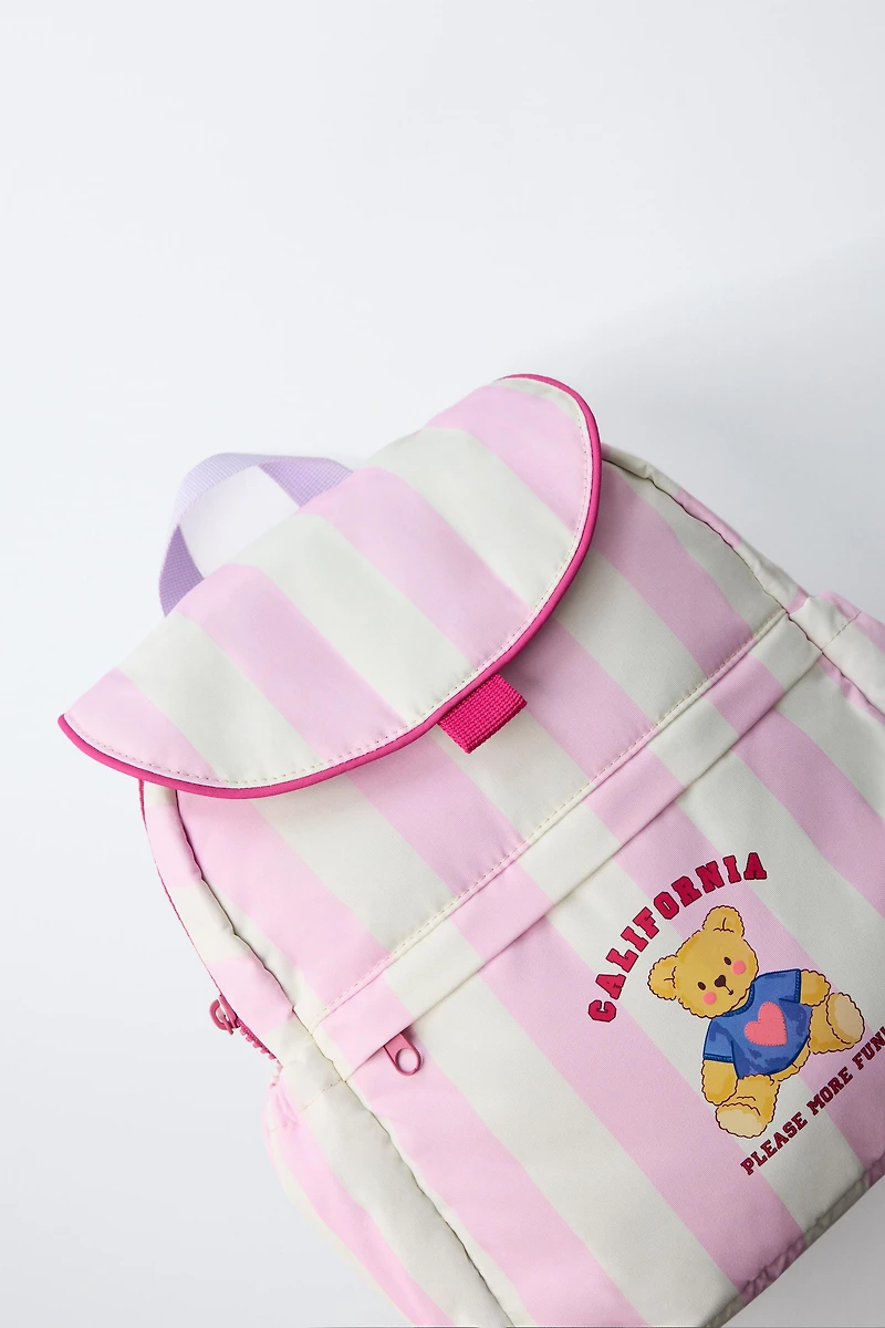 STRIPED BACKPACK