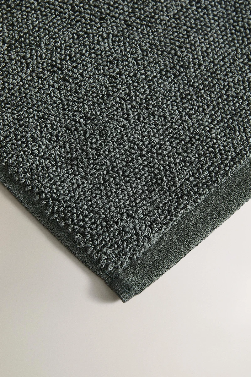 RICE STITCH COTTON BATH TOWEL