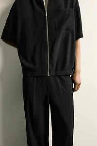 PANTALON COUPE DÉCONTRACTÉE À RELIEF