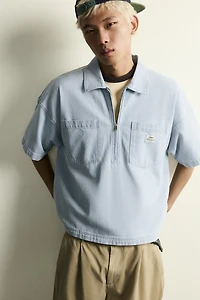 ZIP POLO SHIRT WITH POCKETS
