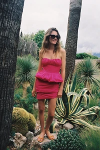 STRAPLESS MINI DRESS