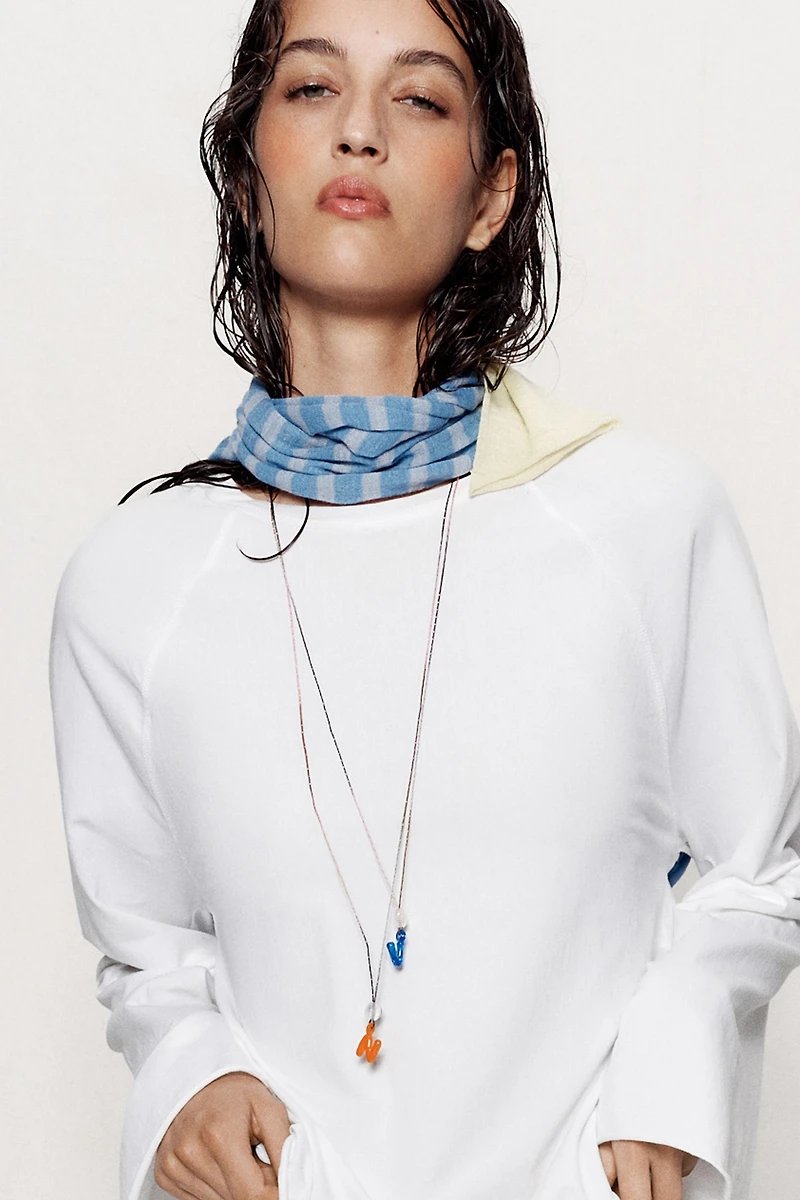 ALPHABET LETTER CORD NECKLACE