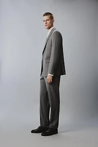 VESTE DE COSTUME À RAYURES EN LAINE