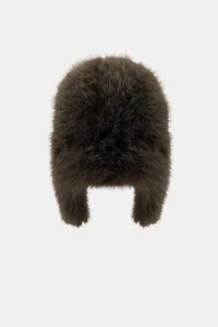 AVIATOR HAT WITH FAUX FUR
