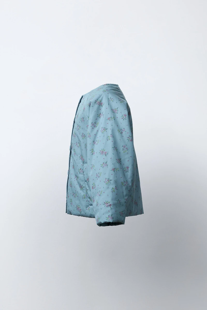 VESTE IMPRIMÉE À FLEURS
