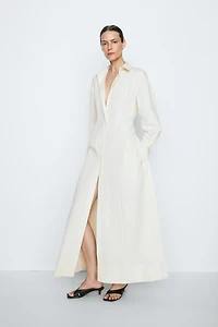 Flowy shirt maxi dress - STUDIO
