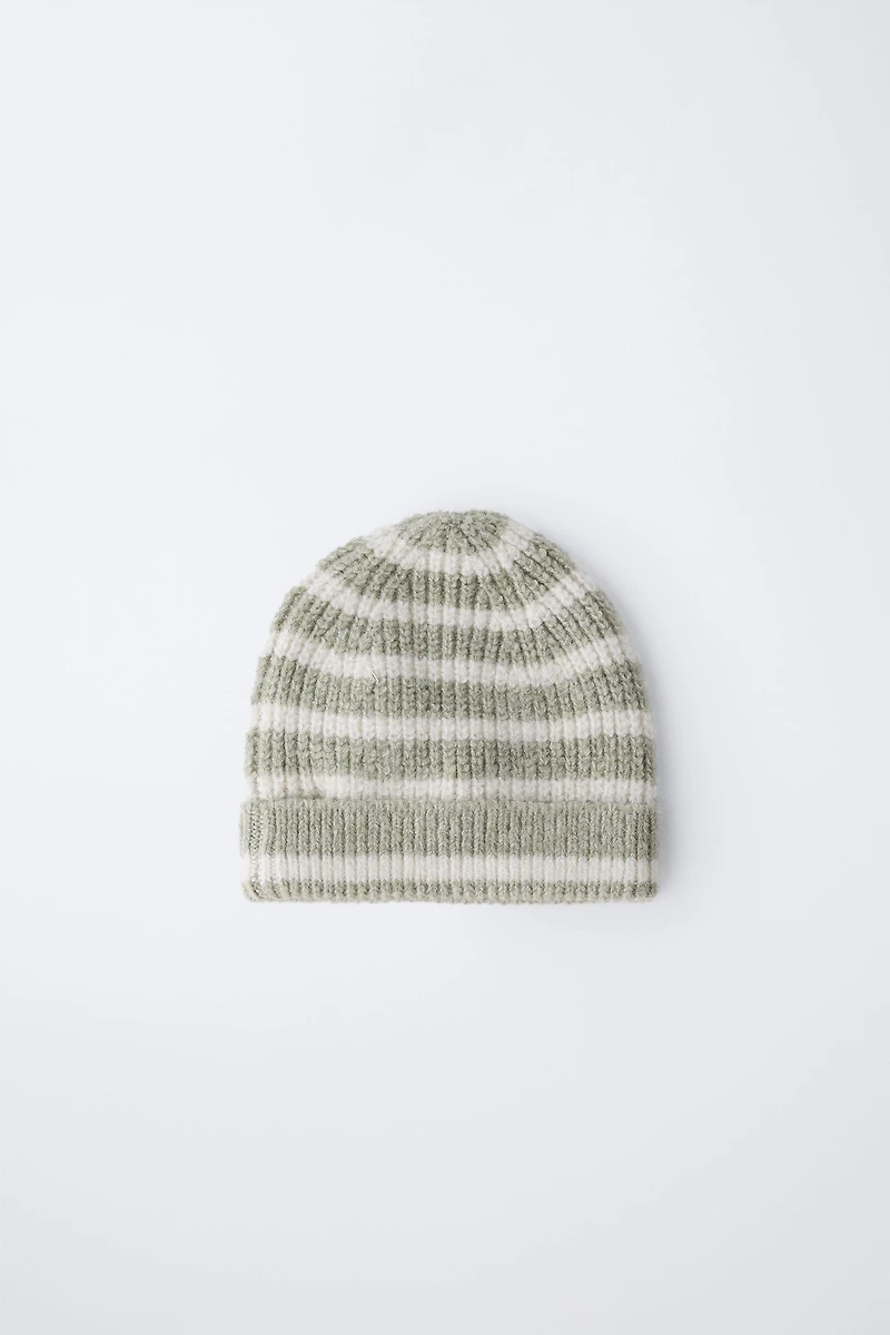 STRIPED KNIT HAT
