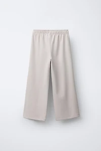 ENSEMBLE INTERLOCK SWEAT ET PANTALON LARGE