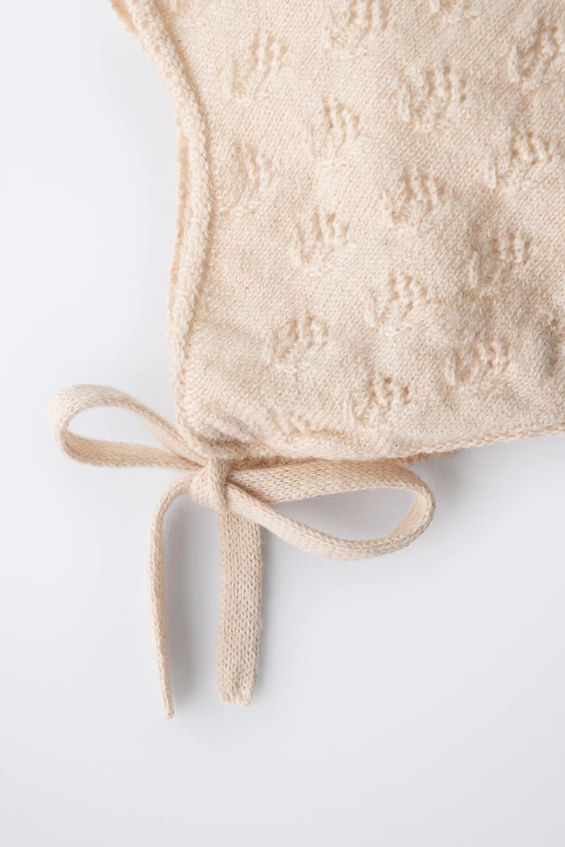 BONNET EN MAILLE TEXTURÉ