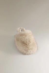 FAUX FUR MULE CLOG SLIPPERS