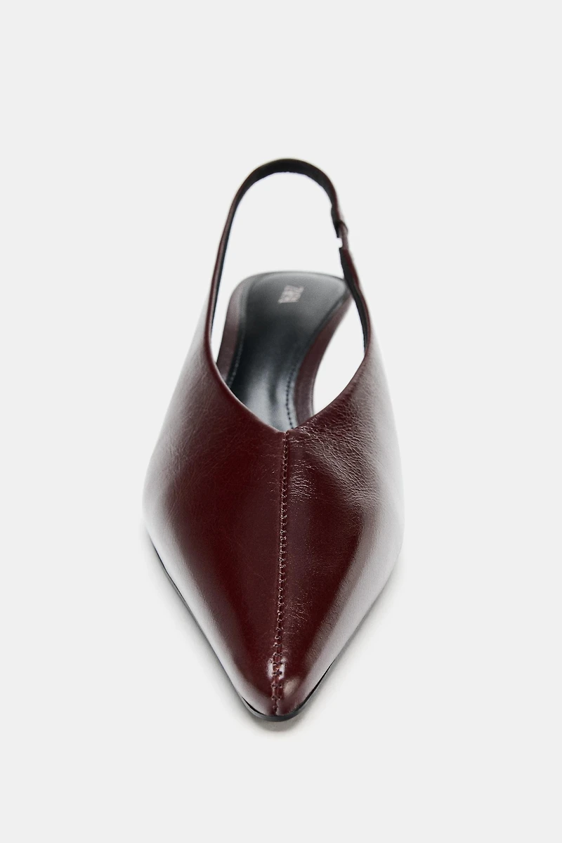 LEATHER SLINGBACKS