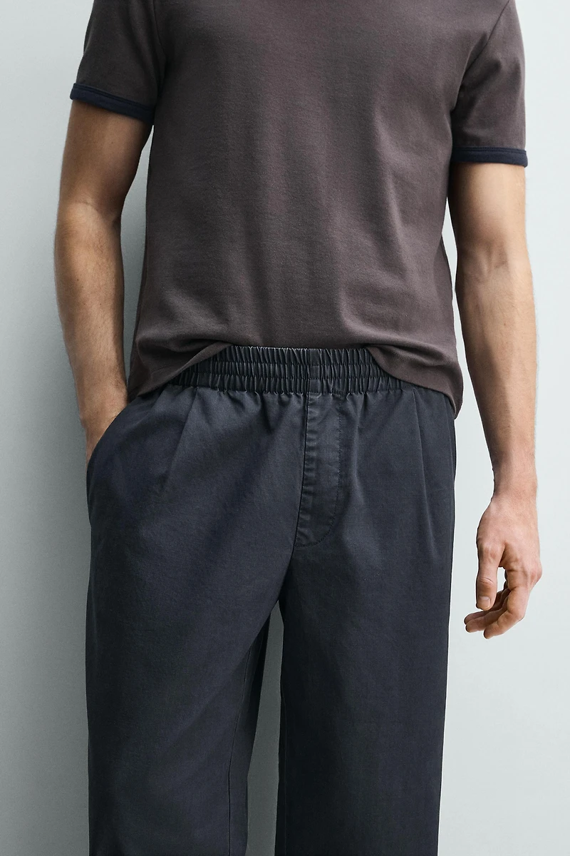 WASHED RELAXED FIT PANTS