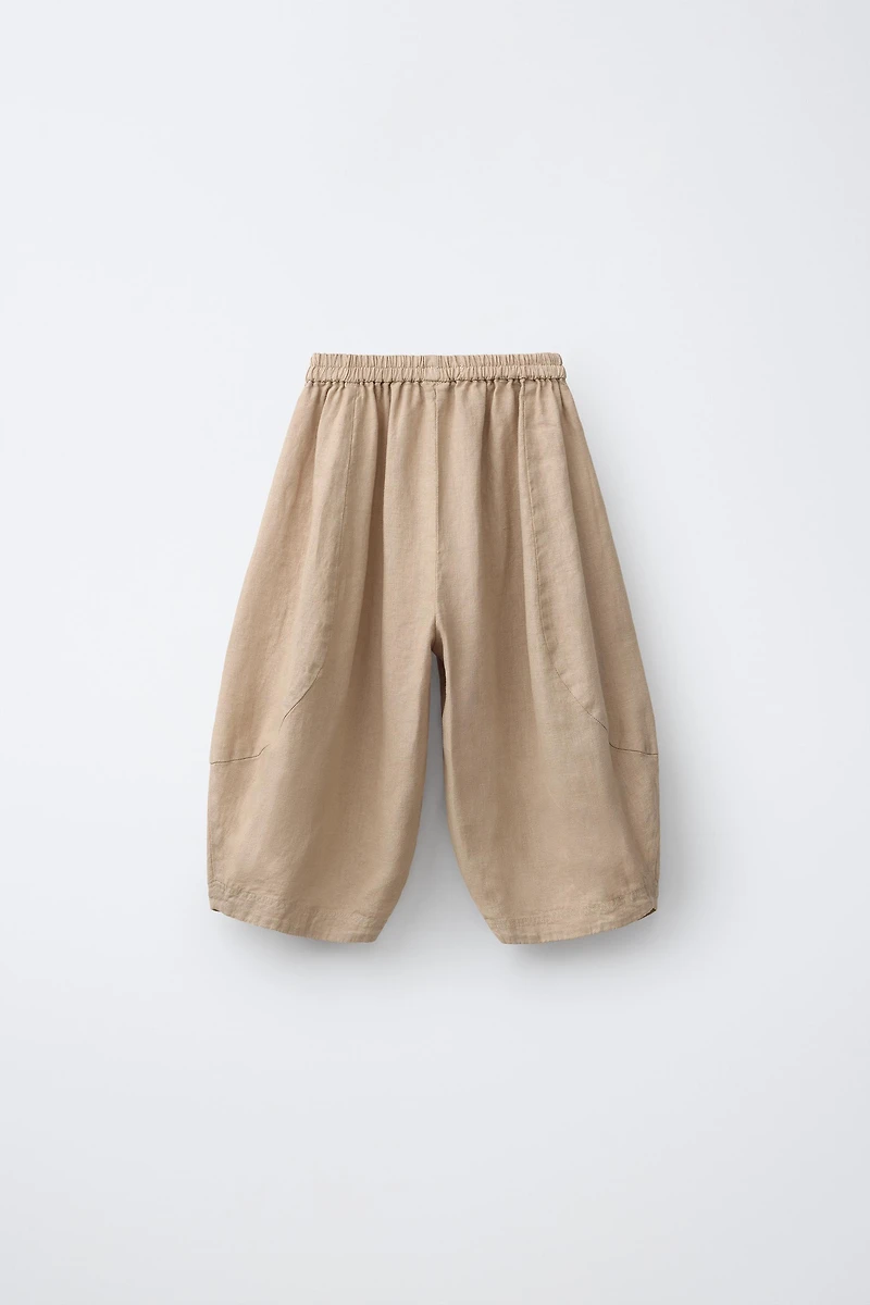 PANTALON BALLON 100 % LIN