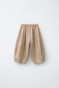 PANTALON BALLON 100 % LIN