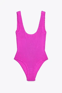 TEXTURED SWIMSUIT