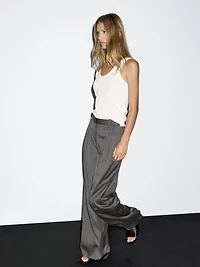 Pantalon à rayures tennis 100 % laine
