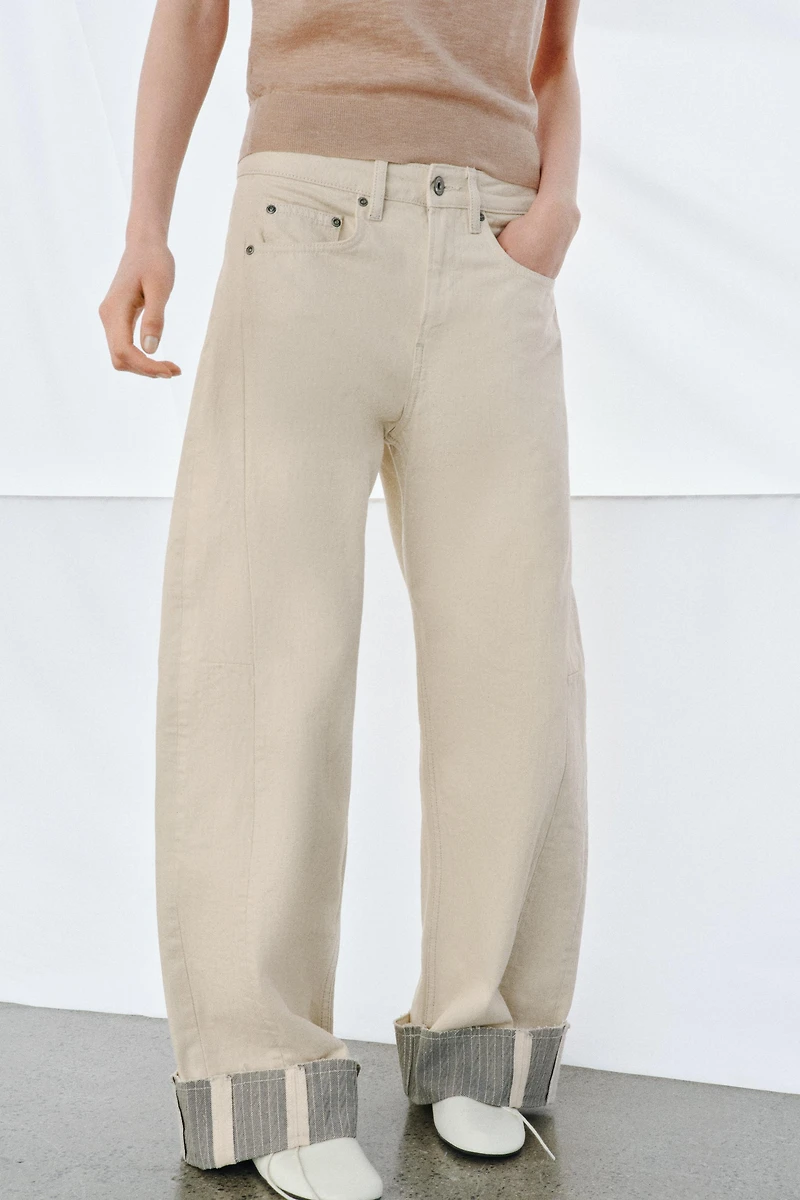 ZW COLLECTION RELAXED MID-RISE JEANS