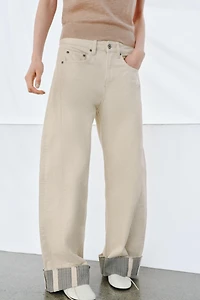 ZW COLLECTION RELAXED MID-RISE JEANS