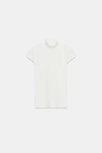 RIB MOCK NECK TOP