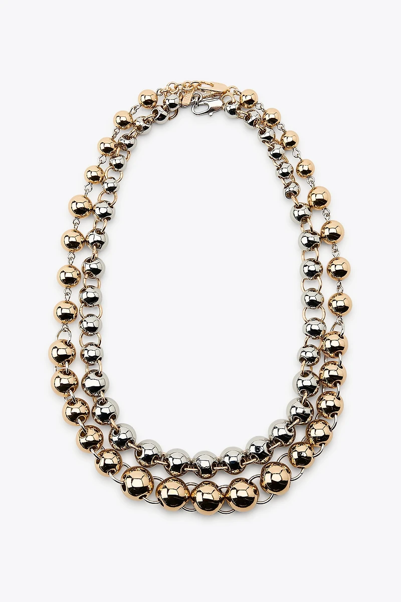 PACK OF 2 COMBINATION BEADED NECKLACES