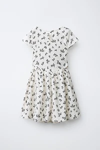 SMOCKED FLORAL DRESS