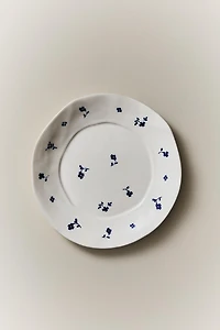 FLORAL PORCELAIN DESSERT PLATE