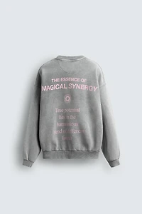 COMBINED PRINT SWEATSHIRT