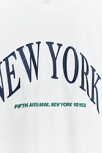 TEXT COTTON T-SHIRT