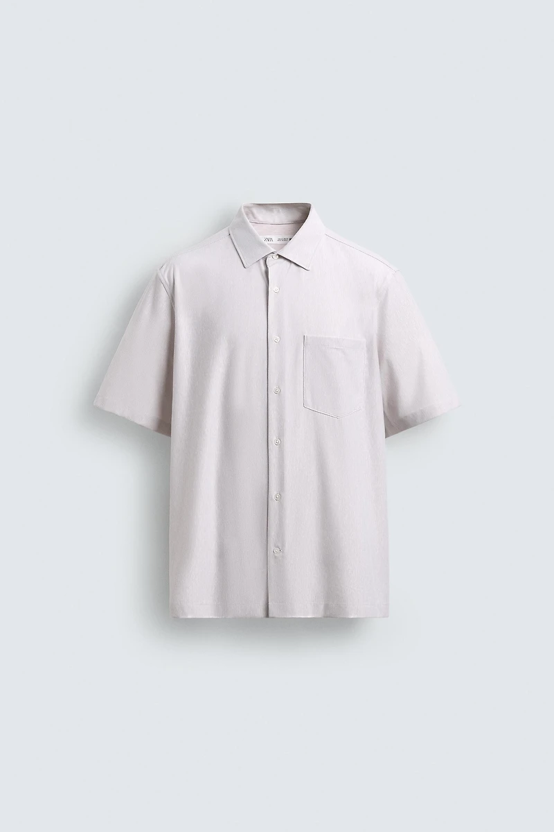 REGULAR FIT TEXTURED SHIRT