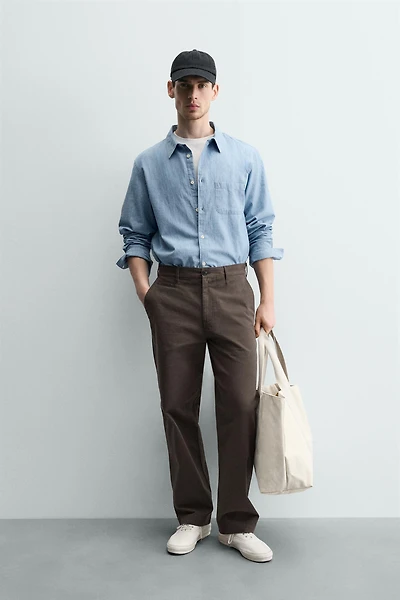 STRAIGHT FIT CHINO PANTS