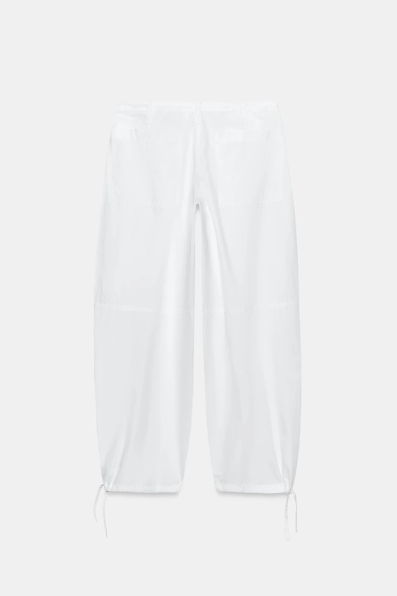 PANTALON LARGE À CORDONS