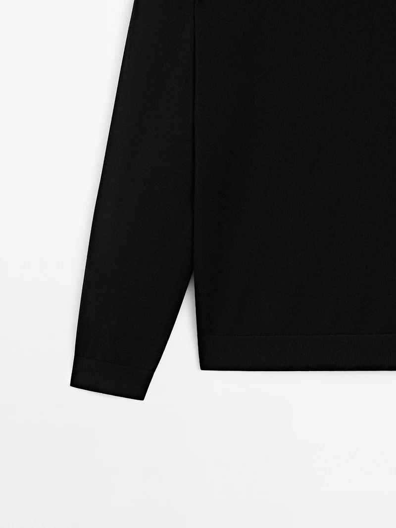100% merino wool knit sweater