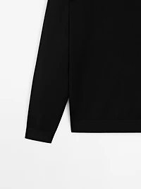 100% merino wool knit sweater