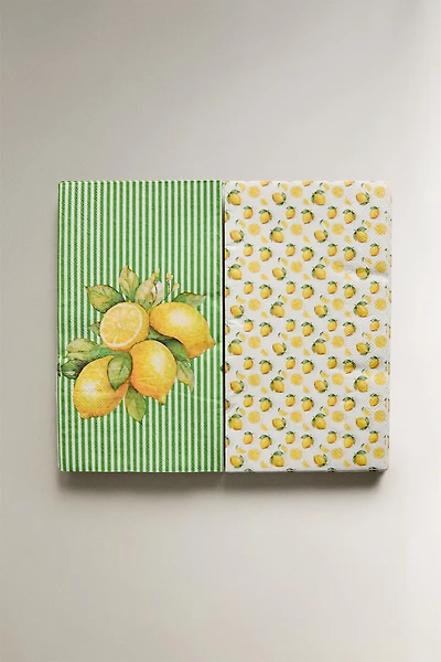 LEMON PAPER NAPKINS PACK (PACK OF 30)
