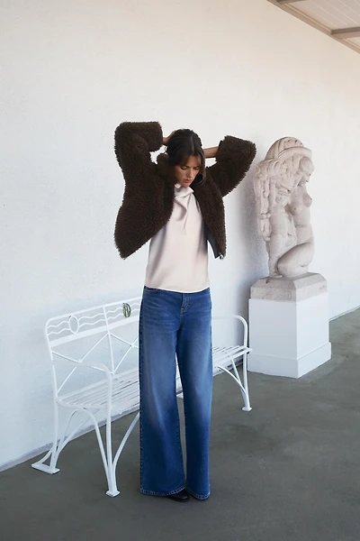 LONG SHEARLING JACKET