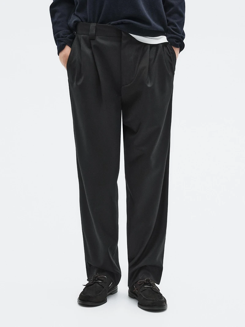 Flannel suit trousers - LIMITED