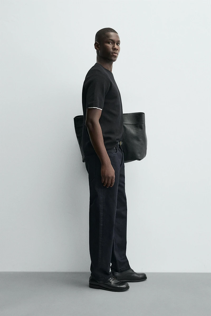 RELAXED FIT KNIT T-SHIRT