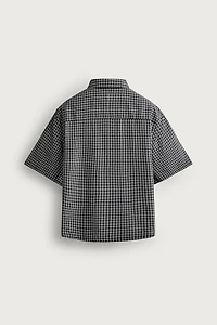 RELAXED FIT JACQUARD CHECK SHIRT