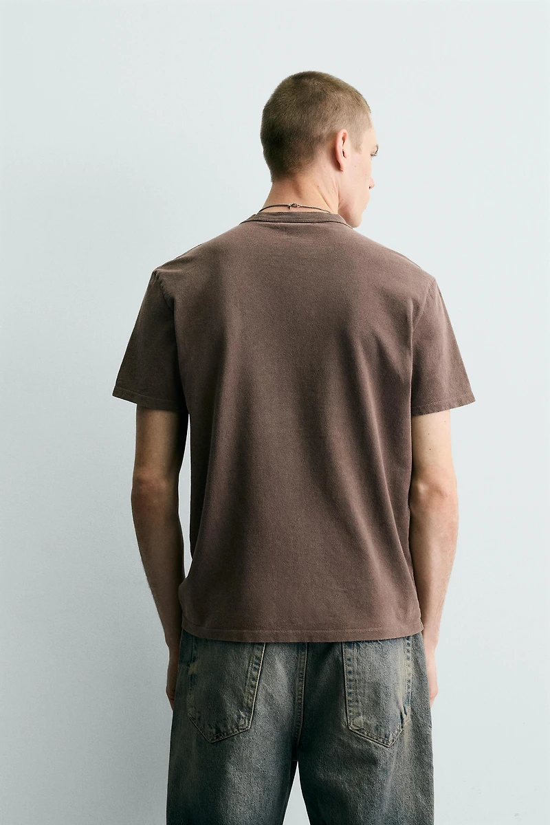 T-SHIRT EN MAILLE IMPRIMÉ LAV
