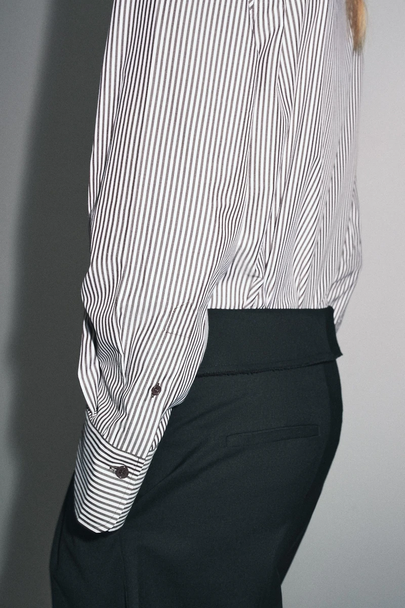 FLOWY STRIPED SHIRT ZW COLLECTION