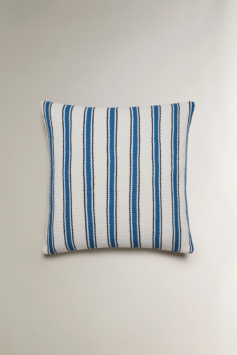 STRIPED THROW PILLOW COVER