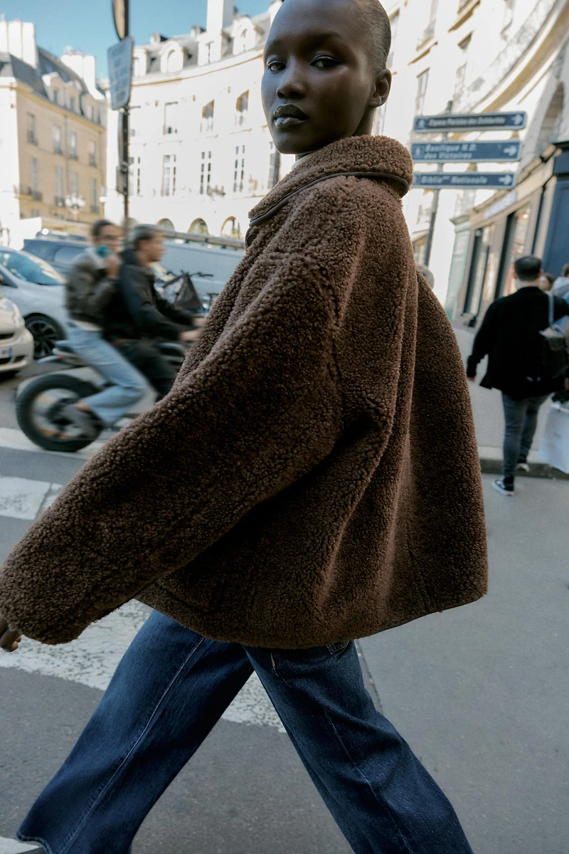 MANTEAU DOUBLE FACE RÉVERSIBLE