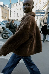 MANTEAU DOUBLE FACE RÉVERSIBLE