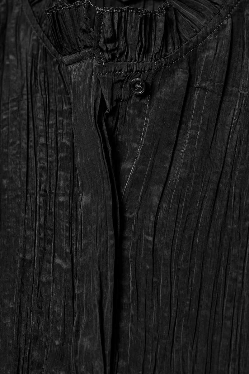 ZW COLLECTION WRINKLED PUFF SLEEVE BLOUSE