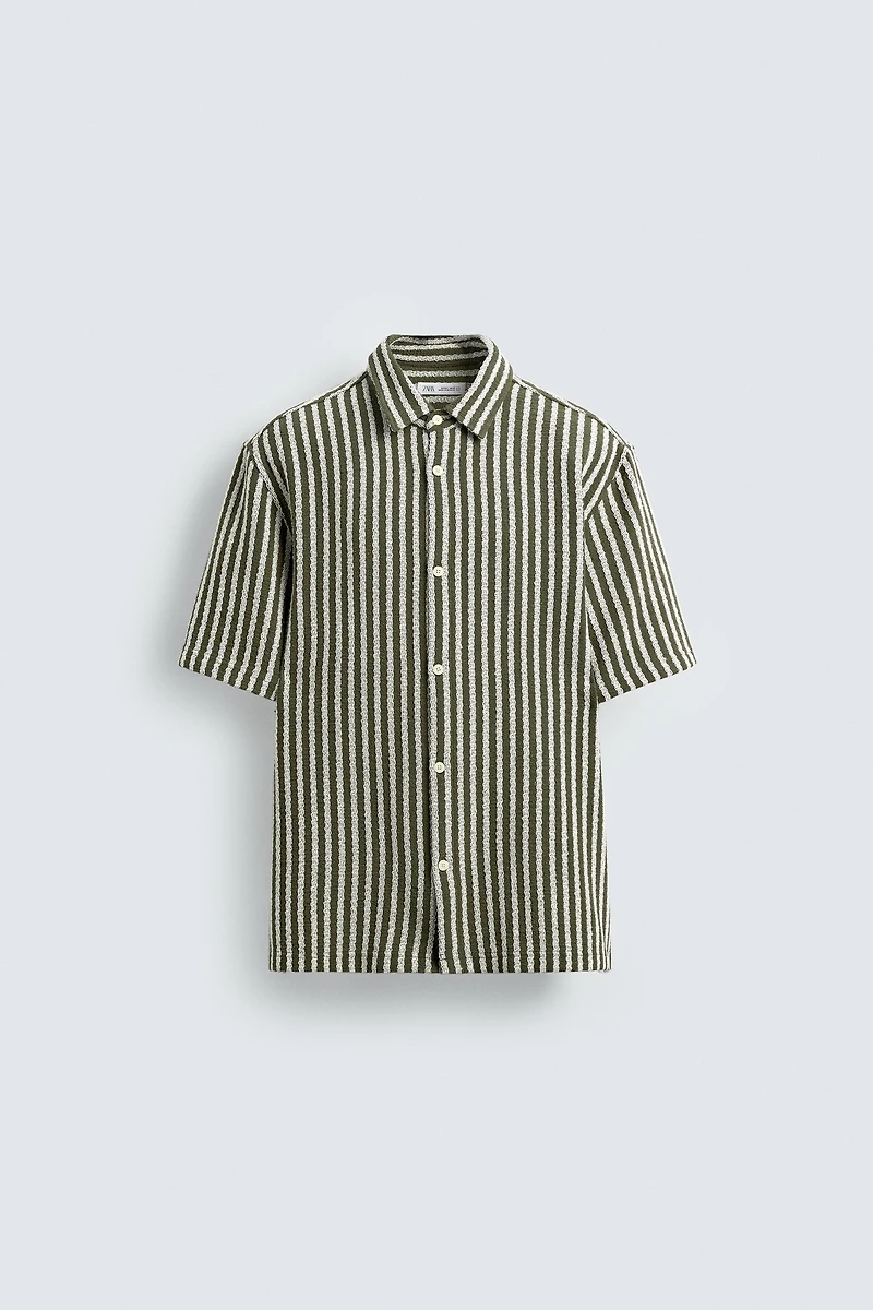 STRIPED JACQUARD SHIRT