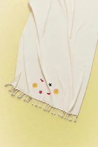 COTTON BEACH TOWEL WITH FIGURES