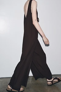 ZW COLLECTION LINEN LONG JUMPSUIT