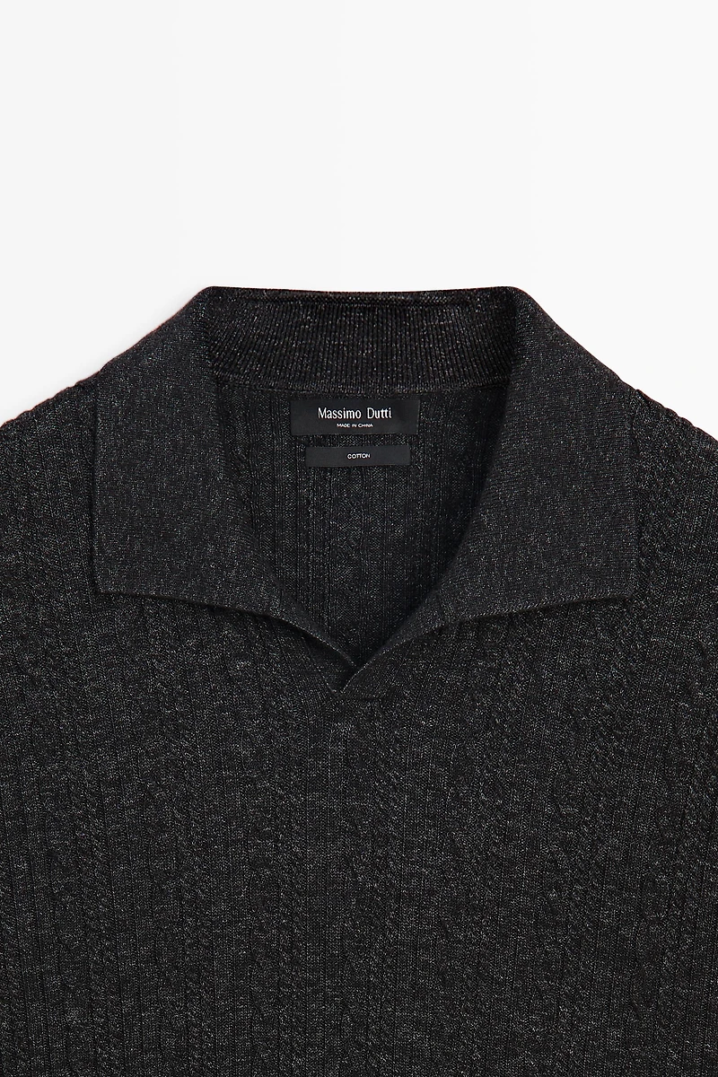 Polo en maille 100 % coton