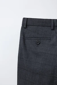 PANTALON DE COSTUME À CARREAUX
