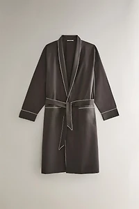 ROBE DE CHAMBRE EN POPELINE